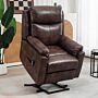 Homcom Riser And Recliner Chair, Lift Chair With Remote Control, Side Pockets, Pocket Spring, Dark Brown