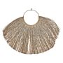 Wall Decor Light Colour Water Hyacinth Fibres Round Art