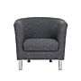 Cleveland Armchair In Nova Anthracite