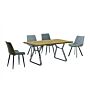 Waterloo Dining Table Natural & Black