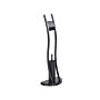 Toilet Paper And Brush Holder Black Steel Matt Powder Coated Freestanding Modern Bathroom Accessories