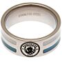 Manchester City Fc Colour Stripe Ring Small