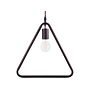 Ceiling Lamp Brown Metal 183 Cm Triangle Shade Pendant