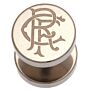 Rangers Fc Stainless Steel Scroll Crest Stud Earring