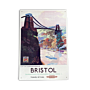 Vintage Metal Sign - British Railways Retro Advertising, Bristol Clifton Suspension Bridge