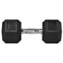 Homcom 20kg Single Rubber Hex Dumbbell Portable Hand Weights Dumbbell Home Gym Workout Fitness Hand Dumbbell