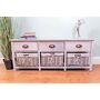 Douglas 3 Drawer Grey Wood Grain Effect Cabinet