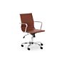 Gio Brown & Chrome Office Chair