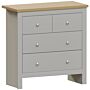 Arlington 2+2 Drawer Chest, Grey