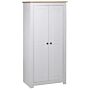 Vidaxl Wardrobe White 80x50x171.5 Cm Solid Pine Panama Range