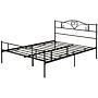 Homcom King Size Bed Frame, 5ft4 Metal Bed Base With Headboard And Footboard, 31cm Underneath Storage Space