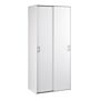 Space Wardrobe With 2 Sliding Doors In White