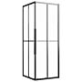 Vidaxl Shower Cabin Frosted Esg 80x80x180 Cm Black