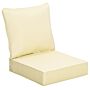 Outsunny Outdoor Seat And Back Cushion Set Patio Deep Seating Chair Replacement Cushion