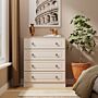 Norfolk 4 Drawer Chest In Kashmir Ash & Bardolino Oak