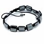 Magnetic Hematite Shamballa Bracelet - Double Cuboids