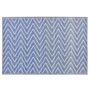 Outdoor Area Rug Blue Recycled Polypropylene 120 X 180 Cm Pattern Terrace Balcony