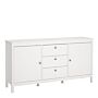 Madrid Sideboard 2 Doors + 3 Drawers In White