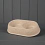 Earthy Small Duo Pet Bowl Made With Chaff (26x15cm)