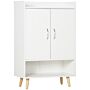 Homcom Modern Shoe Cabinet Storage Organizer With Doors And Shelves For Hallway & Entryway