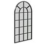 Homcom 110 X 62 Cm Arched Decorative Wall Mirror Modern Window Bathroom Mirror For Home Decor