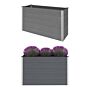 Vidaxl Garden Raised Bed Wpc 150x50x91 Cm Grey