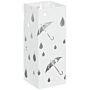 Homcom Six-umbrella Steel Holder Stand - White