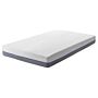 Memory Foam Mattress White With Grey Fabric Eu Small Single Size Firm