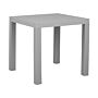 Garden Dining Table Light Grey 80 X 80 Cm 4 Seater Square