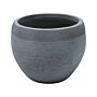 Plant Pot Grey 38x38x30 Cm Fibre Clay Round Weather Resistant