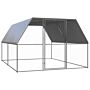 Vidaxl Outdoor Chicken Cage 3x4x2 M Galvanised Steel