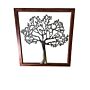 Large Silver Tree Of Life In A Frame, 46cm