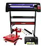 Pixmax 38cm Swing Heat Press, Vinyl Cutter With Leds And Printer Complete Start Up Bundle