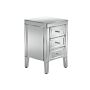 Valencia 3 Drawer Bedside Mirrored