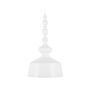 Pendant Lamp White Metal Modern Ceiling Light