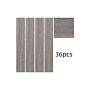 36pcs Self Adhesive Waterproof Wear-resistant Pvc Wood Grain Effect Flooring In Grey Oak Colour, 5m² Pack