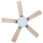 Ceiling Fan With Light Ventilator Green Synthetic Material Iron Remote Control Light Wood Grain Effect