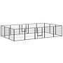 Pawhut 16 Panels Heavy Duty Puppy Playpen, For Small And Medium Dogs - Grey