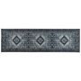 Runner Rug Grey Polyester 60 X 200 Cm Hallway Kitchen Runner Long Carpet Anti-slip Backing