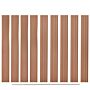 Vidaxl Replacement Fence Boards 9 Pcs Wpc 170 Cm Brown