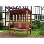 Bramham Three Seat Arbour - Burgundy