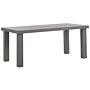 Garden Dining Table Grey Concrete 180 X 90 Cm 6 Seater Water Resistant