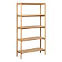 Braidwood Bookcase With 4 Shelves In Oak