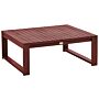 Garden Coffee Table Mahogany Brown Acacia Wood 90 X 75 Cm Outdoor Modern Design Patio Balcony