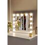 Vanity Mirror With Lights,3 Lighting Modes & Touch Screen Control,tabletop Cosmetic Mirror For Bedroom