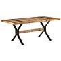 Vidaxl Dining Table 180x90x76 Cm Rough Mango Wood