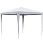 Outsunny 2.7m X 2.7m Garden Gazebo Marquee Party Tent Wedding Canopy Outdoor, White