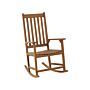 Rocking Chair Light Wood Acacia 66 X 77 X 110 Cm Patio Balcony