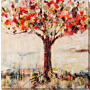 Candy Heart Tree By Jodi Maas - Wrapped Canvas