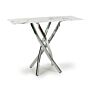 Astoria White/chrome Console Table